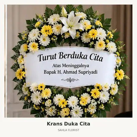 Krans Bunga Duka Kedonganan